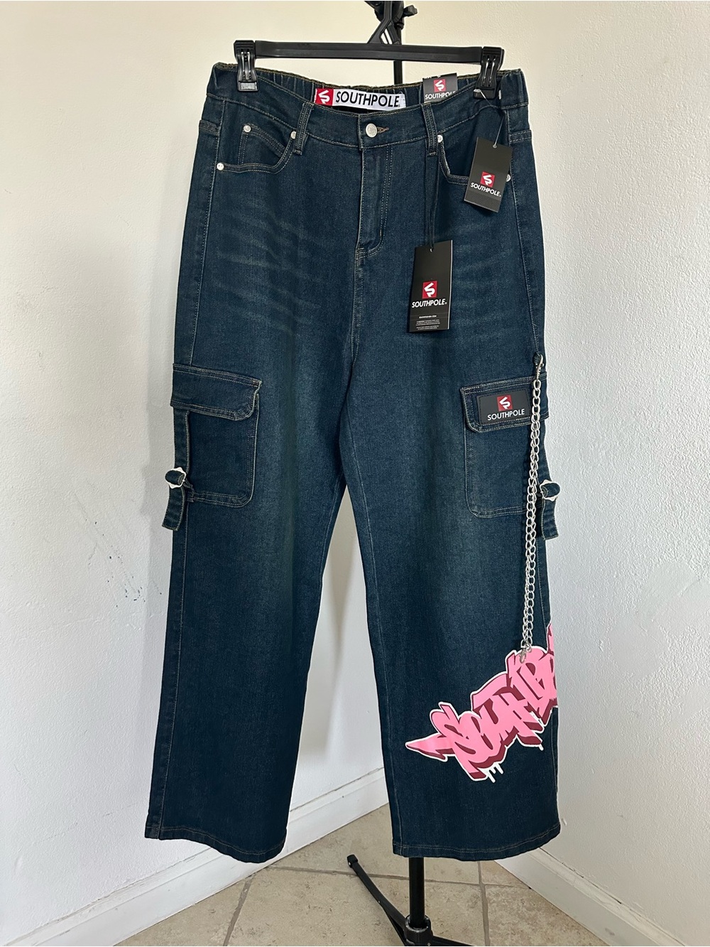 Southpole Authentic Collection Baggy Wide Leg
Y2K Jeans Denim Womens Sz 14W NWT